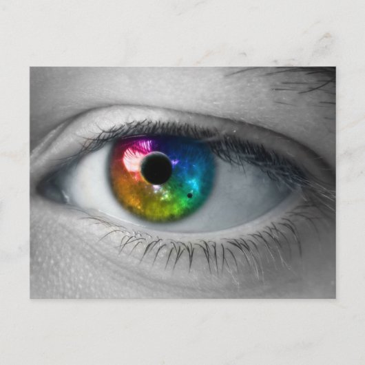 Universum in unseren Augen Postkarte (Vorderseite)
