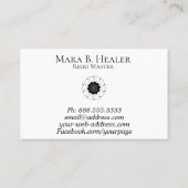 * Universum-kosmische heilige Geometrie-lila Rosa Visitenkarte (Rückseite)