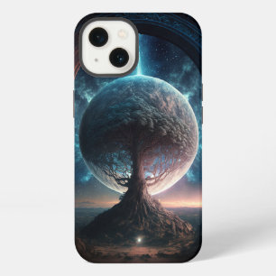 Universum Kosmischer Baum Surrealistische Fantasy- iPhone 13 Hülle