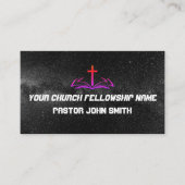 Universum Kosmos Ihre Christliche Kirche Visitenkarte (Vorderseite)