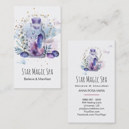 *~* Universum-Kosmos spielt Visitenkarte (Vorne/Hinten)