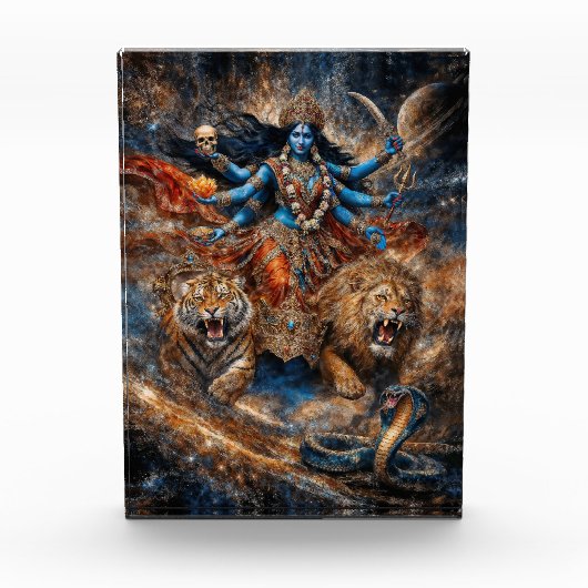 Universum Kräfte der Göttin Kali Fotoblock (Vorderseite)