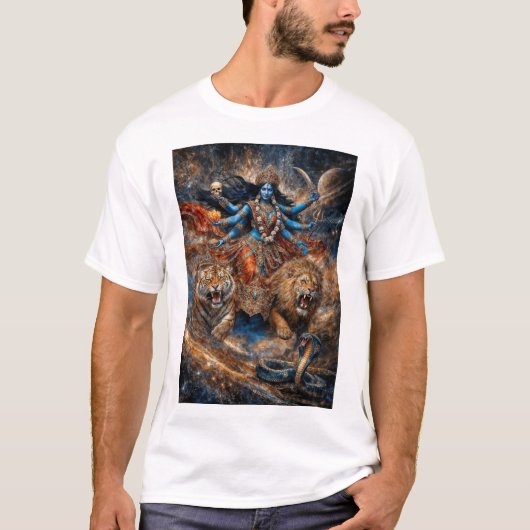 Universum Kräfte der Göttin Kali T-Shirt (Vorderseite)