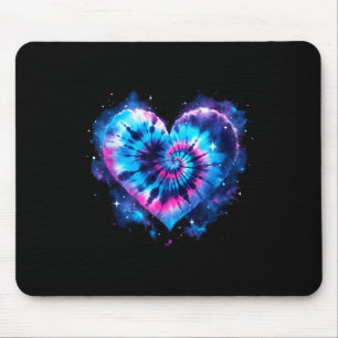 Universum Liebe Tie-Dye Herz T-Shirt - Hippie Vale Mousepad