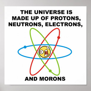 Universum Morons Funny Poster