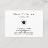 * Universum-Nebelfleck-heiliges Geometrie-Rosa Visitenkarte (Rückseite)