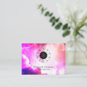 * Universum-Nebelfleck-heiliges Geometrie-Rosa Visitenkarte (Stehend Vorderseite)