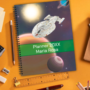 Universum, Planeten und Raumschiff-Sci-fi angepass Planer