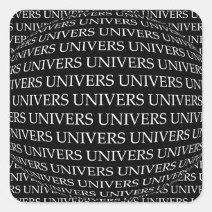 UNIVERSUM QUADRATISCHER AUFKLEBER