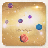 Universum Rechteckiger Pappuntersetzer (Vorderseite)