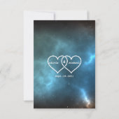 Universum RSVP Karte (Rückseite)