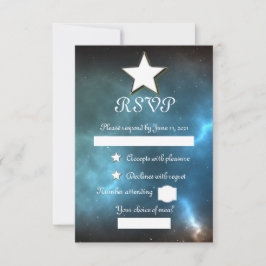 Universum RSVP Karte