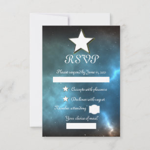 Universum RSVP Karte