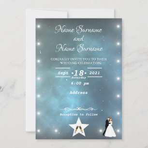 Universum-Sterne Einladung