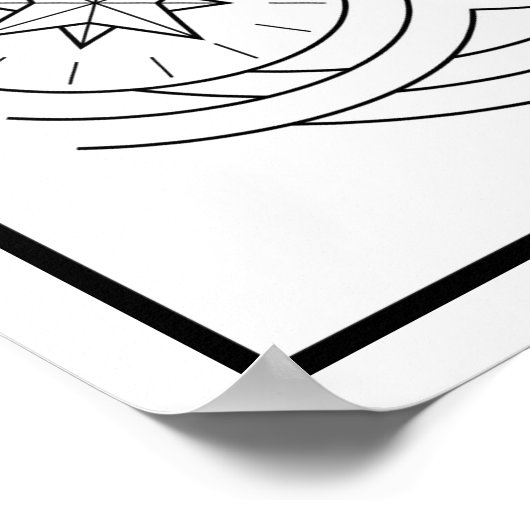 Universum-Symbol Poster (Ecke)