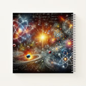 Universum und Quantengleichungen Notizblock (Rückseite)