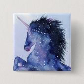 Universum Unicorn - Kosmisch Button (Vorderseite)