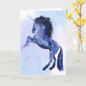 Universum Unicorn - Kosmisch Karte (Gelbe Blume)