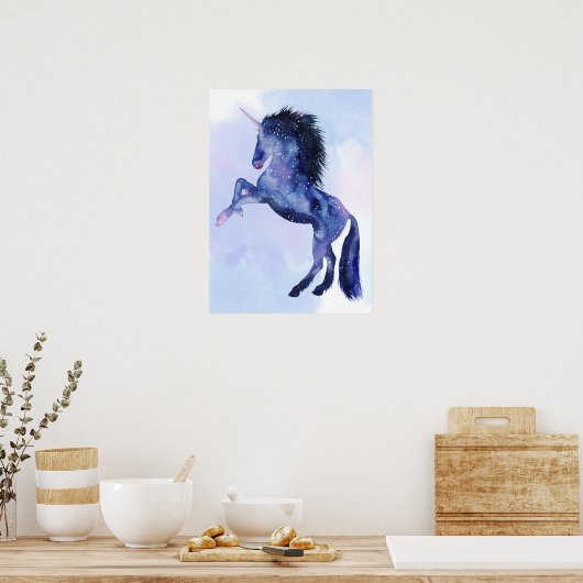 Universum Unicorn - Kosmisch Poster (Küche)