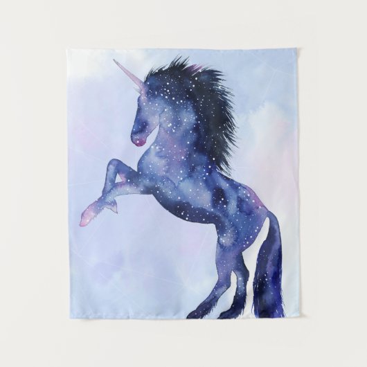 Universum Unicorn - Kosmisch Wandteppich (Vorderseite)