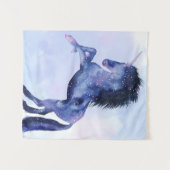 Universum Unicorn - Kosmisch Wandteppich (Vorderseite (Horizontal))