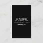 Universum-Visitenkarte Visitenkarte (Rückseite)