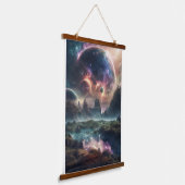 Universum Wandteppich Mit Holzrahmen (Gewinkelt)