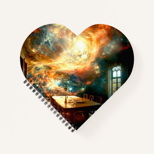 Universum zum Abendessen Notizblock (Vorderseite)