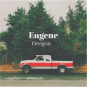 Univestadt Eugene - Oregon Aufkleber (Vorderseite)