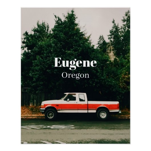 Univestadt Eugene - Oregon Poster (Vorderseite)