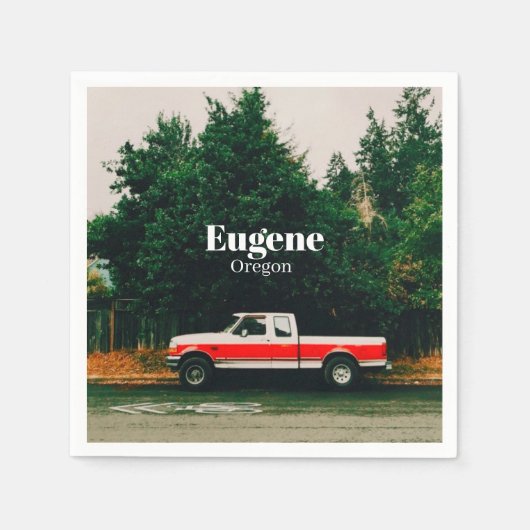 Univestadt Eugene - Oregon Serviette (Vorderseite)