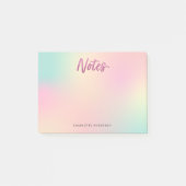 Unix Mix Muster Imitate Rosa Glitzer Post-it Klebezettel (Vorderseite)