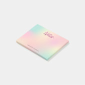 Unix Mix Muster Imitate Rosa Glitzer Post-it Klebezettel (angewinkelt)