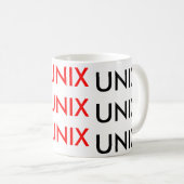 Unix Unix Unix Kaffeetasse (VorderseiteRechts)
