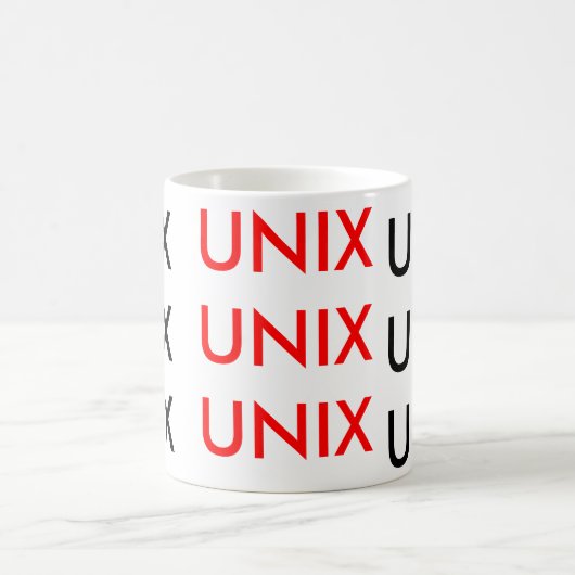 Unix Unix Unix Kaffeetasse (Mittel)
