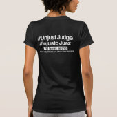 #UNJUSTJUDGE T-Shirt (Rückseite)