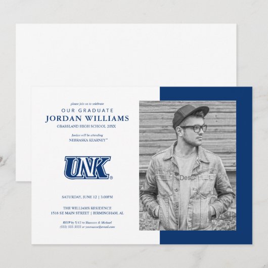 UNK Lopers Graduate Ankündigung (Vorne/Hinten)