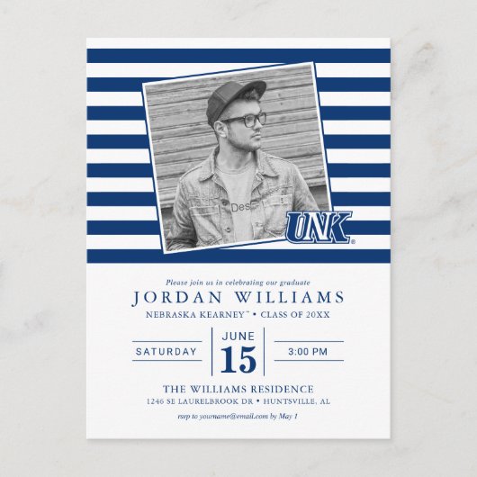 UNK Lopers Graduate Ankündigungspostkarte (Vorderseite)