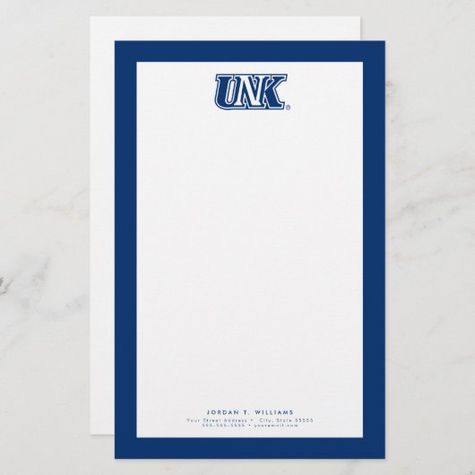 UNK| Universität Nebraska in Kearney Briefpapier (Vorne/Hinten)