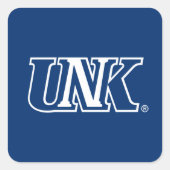 UNK| Universität Nebraska in Kearney Quadratischer Aufkleber (Vorderseite)