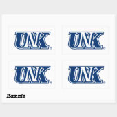 UNK| Universität Nebraska in Kearney Rechteckiger Aufkleber (Blatt)