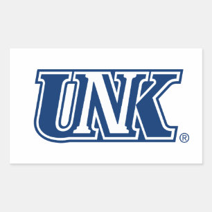 UNK  Universität Nebraska in Kearney Rechteckiger Aufkleber