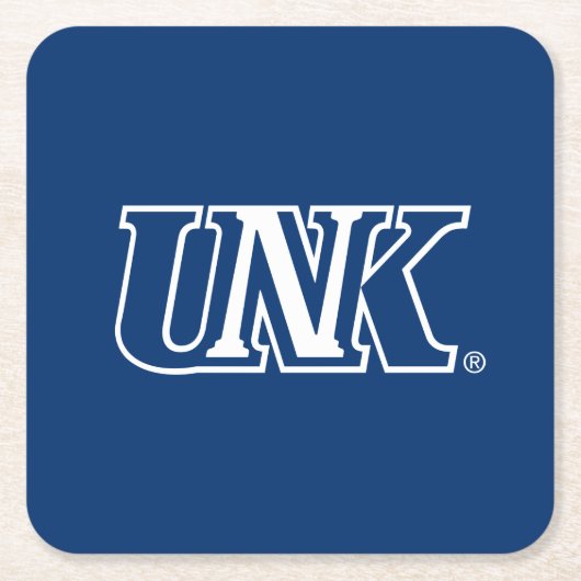 UNK| Universität Nebraska in Kearney Rechteckiger Pappuntersetzer (Vorderseite)
