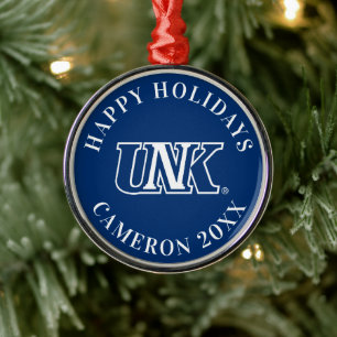 UNK University of Nebraska at Kearney Ornament Aus Metall