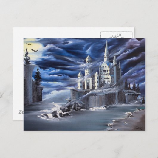 unkartiert postkarte (Vorne/Hinten)