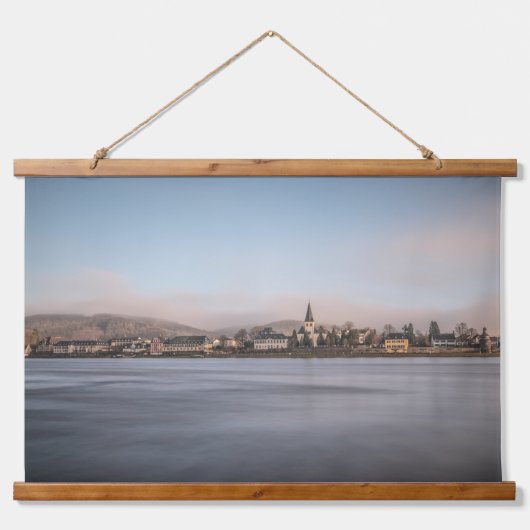 Unkel am Rhein Card Wandteppich Mit Holzrahmen (Vorne)