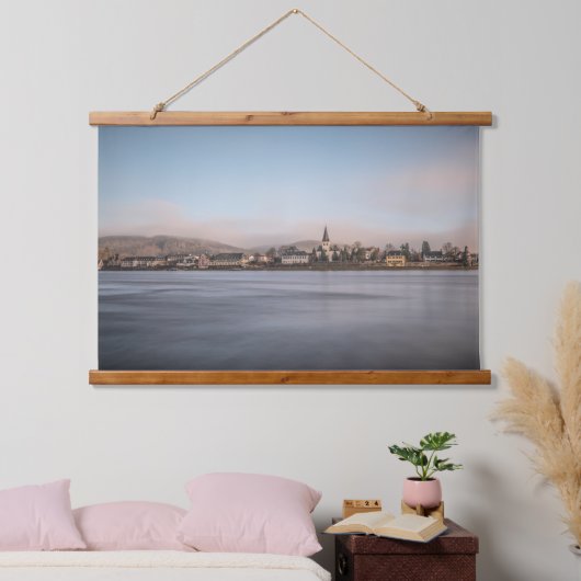 Unkel am Rhein Card Wandteppich Mit Holzrahmen (Schlafzimmer)