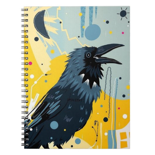 Unkempt Crow Notizblock (Vorderseite)