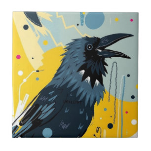 Unkempt Crow (Spiegelserver A) Fliese