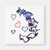 Unkette Mein Herz Magnet (Vorne)